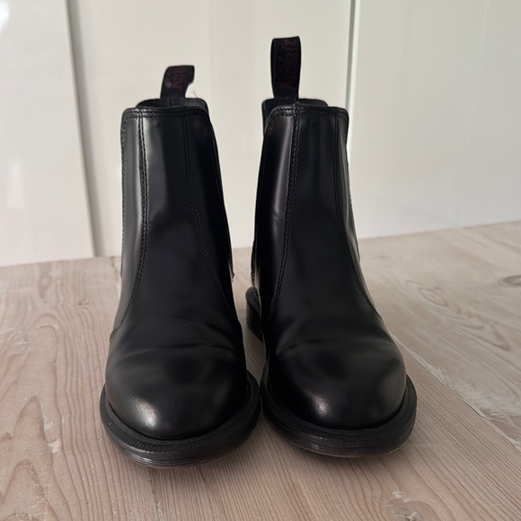 Dr. Martens Black Ankle Boots with Elastic Panels - Picture 6 of 13